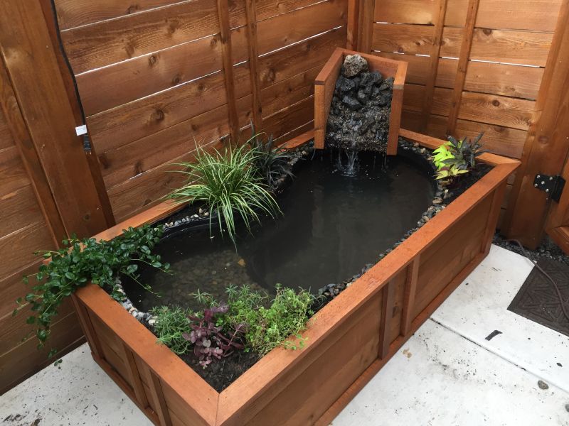 Estanque Con Ba Era Cubierto De Madera Para Terraza Ideas Verdes